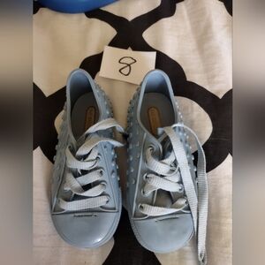 Women's Blue Studded Sneakers